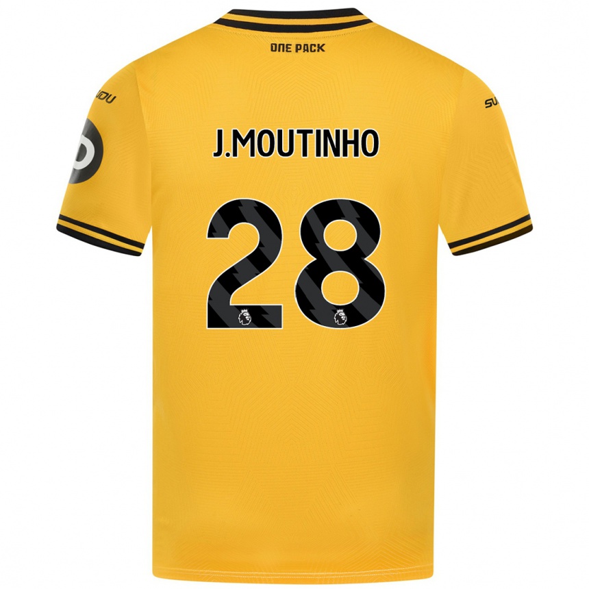 Niño Fútbol Camiseta Joao Moutinho #28 Amarillo 1ª Equipación 2024/25 Argentina