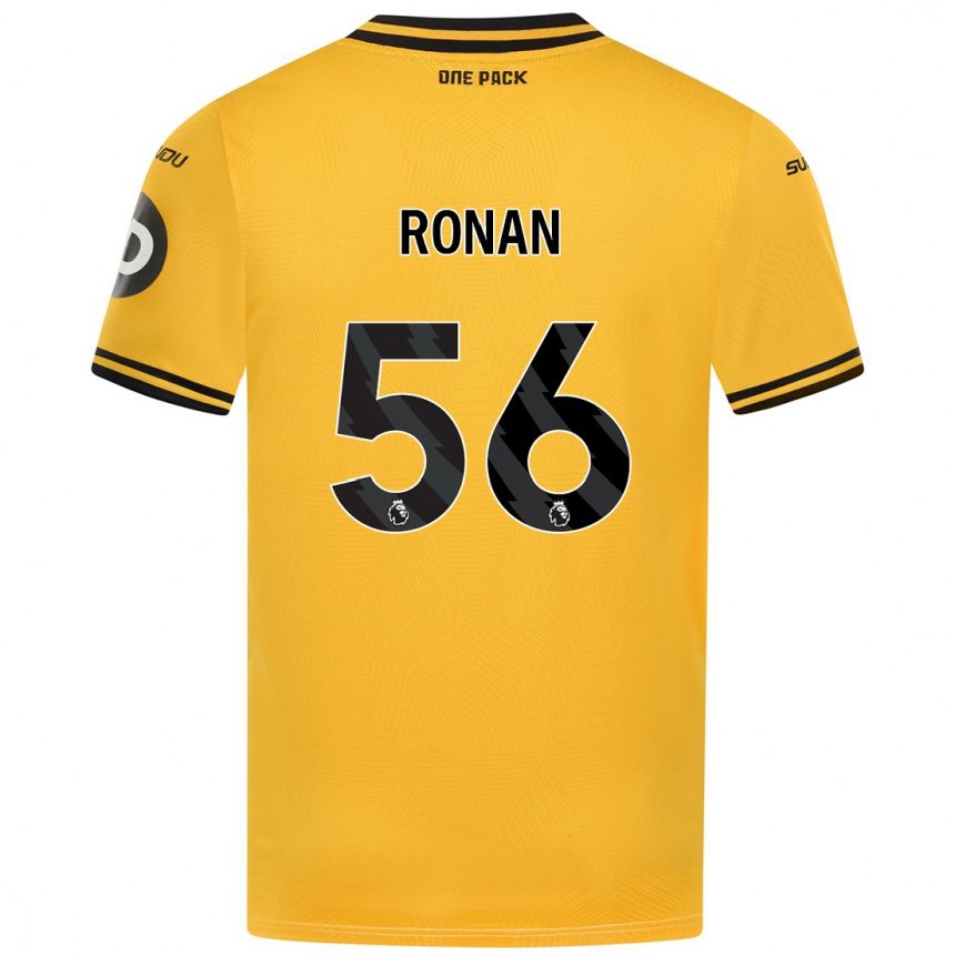 Niño Fútbol Camiseta Connor Ronan #56 Amarillo 1ª Equipación 2024/25 Argentina