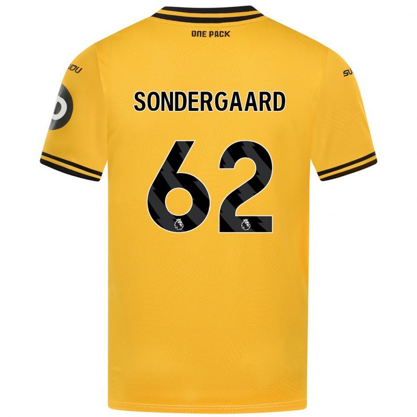 Niño Fútbol Camiseta Andreas Sondergaard #62 Amarillo 1ª Equipación 2024/25 Argentina