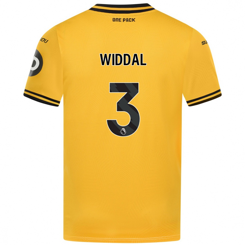 Niño Fútbol Camiseta Natalie Widdal #3 Amarillo 1ª Equipación 2024/25 Argentina