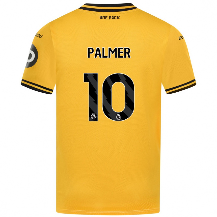 Niño Fútbol Camiseta Jamila Palmer #10 Amarillo 1ª Equipación 2024/25 Argentina