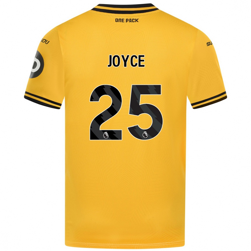 Niño Fútbol Camiseta Leonie Joyce #25 Amarillo 1ª Equipación 2024/25 Argentina