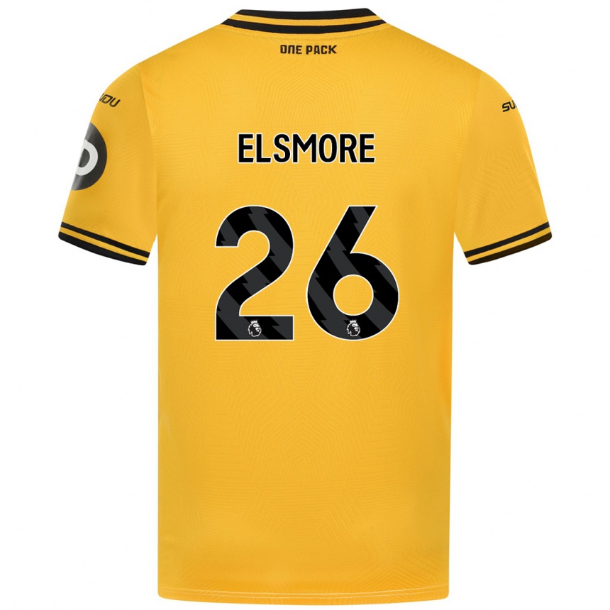 Niño Fútbol Camiseta Ria Elsmore #26 Amarillo 1ª Equipación 2024/25 Argentina