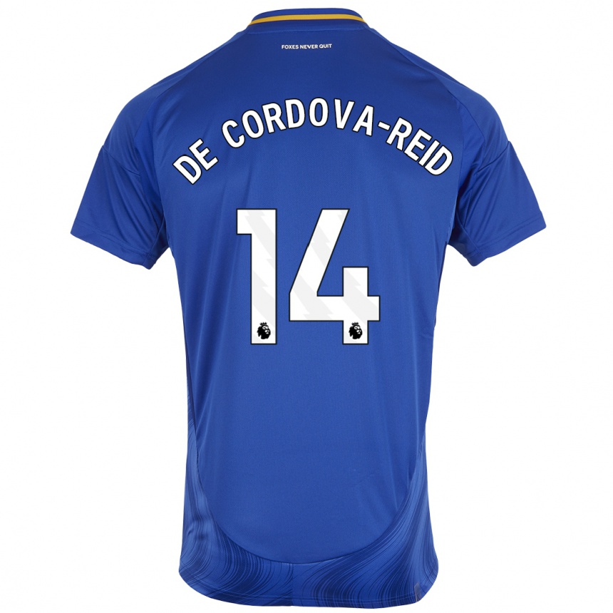 Niño Fútbol Camiseta Bobby De Cordova-Reid #14 Azul Blanco 1ª Equipación 2024/25 Argentina