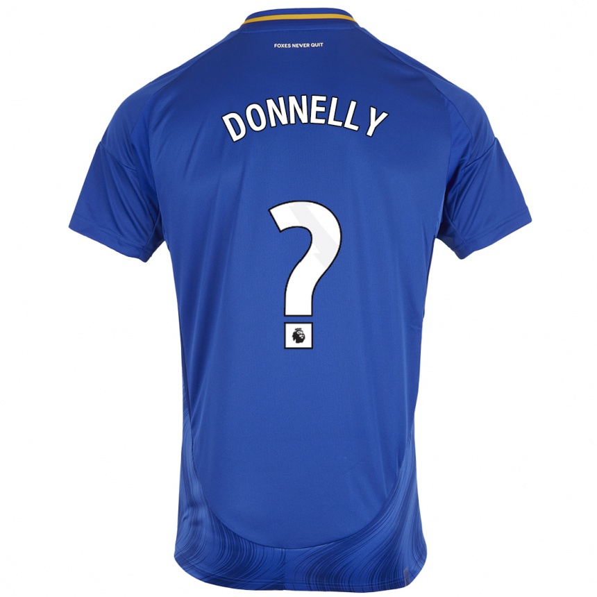 Niño Fútbol Camiseta Ryan Donnelly #0 Azul Blanco 1ª Equipación 2024/25 Argentina