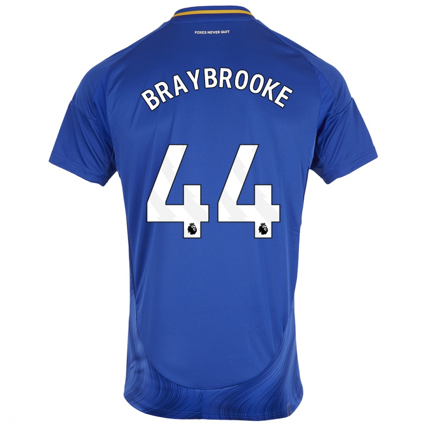 Niño Fútbol Camiseta Sammy Braybrooke #44 Azul Blanco 1ª Equipación 2024/25 Argentina