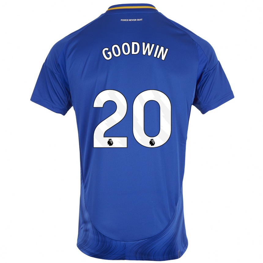 Niño Fútbol Camiseta Missy Goodwin #20 Azul Blanco 1ª Equipación 2024/25 Argentina