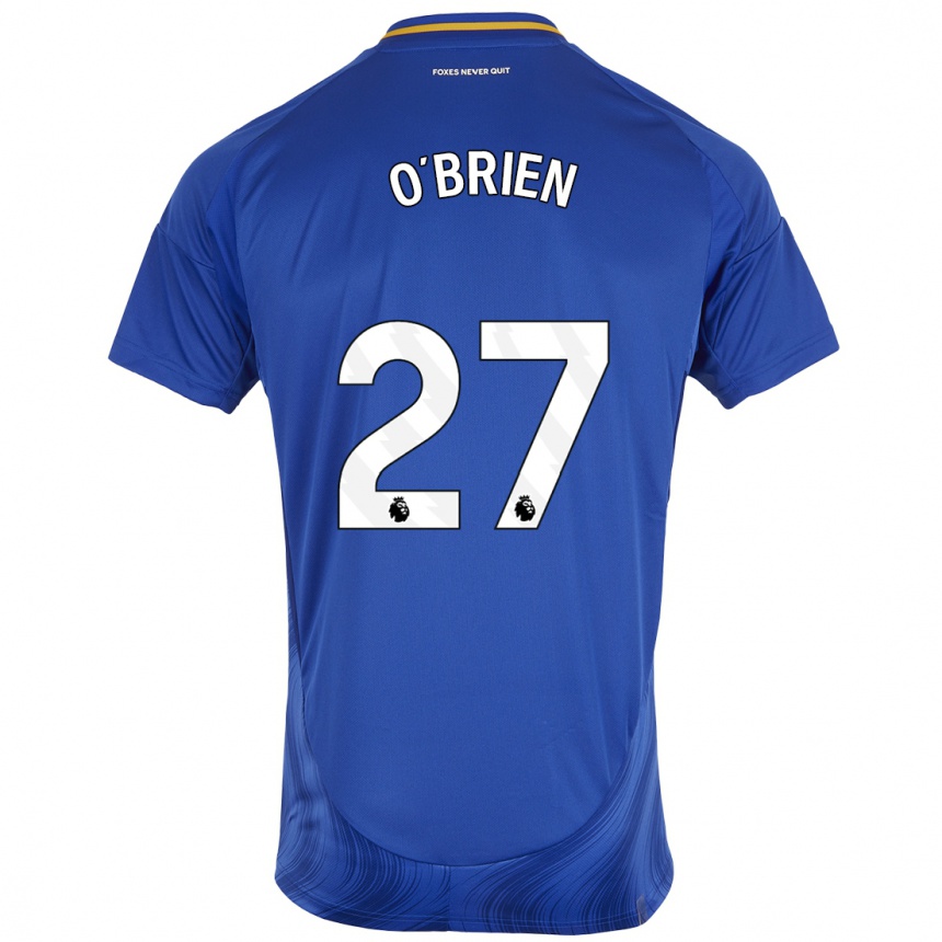 Niño Fútbol Camiseta Shannon O'brien #27 Azul Blanco 1ª Equipación 2024/25 Argentina