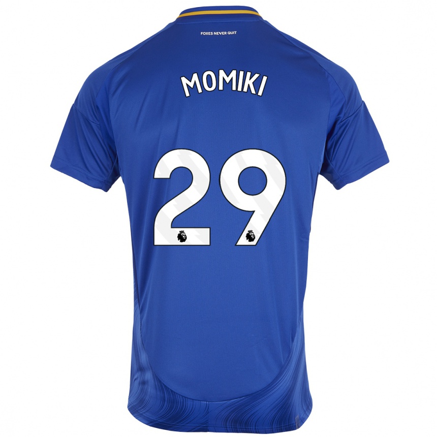 Niño Fútbol Camiseta Yuka Momiki #29 Azul Blanco 1ª Equipación 2024/25 Argentina