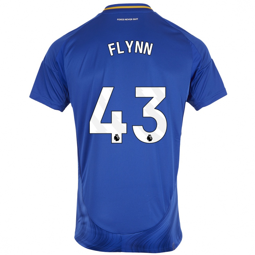 Niño Fútbol Camiseta Shane Flynn #43 Azul Blanco 1ª Equipación 2024/25 Argentina