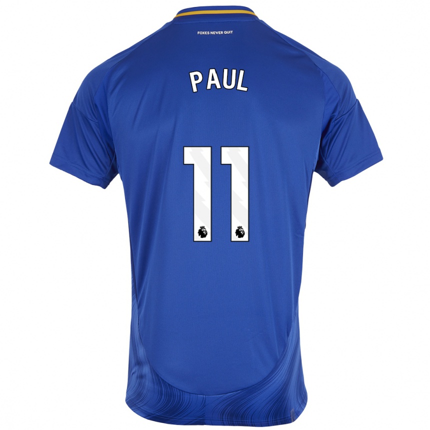 Niño Fútbol Camiseta Lachante Paul #11 Azul Blanco 1ª Equipación 2024/25 Argentina