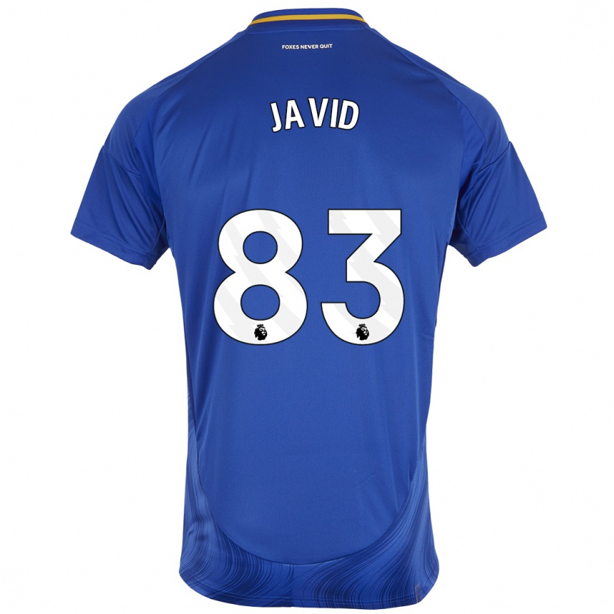 Niño Fútbol Camiseta Abdullah Javid #83 Azul Blanco 1ª Equipación 2024/25 Argentina