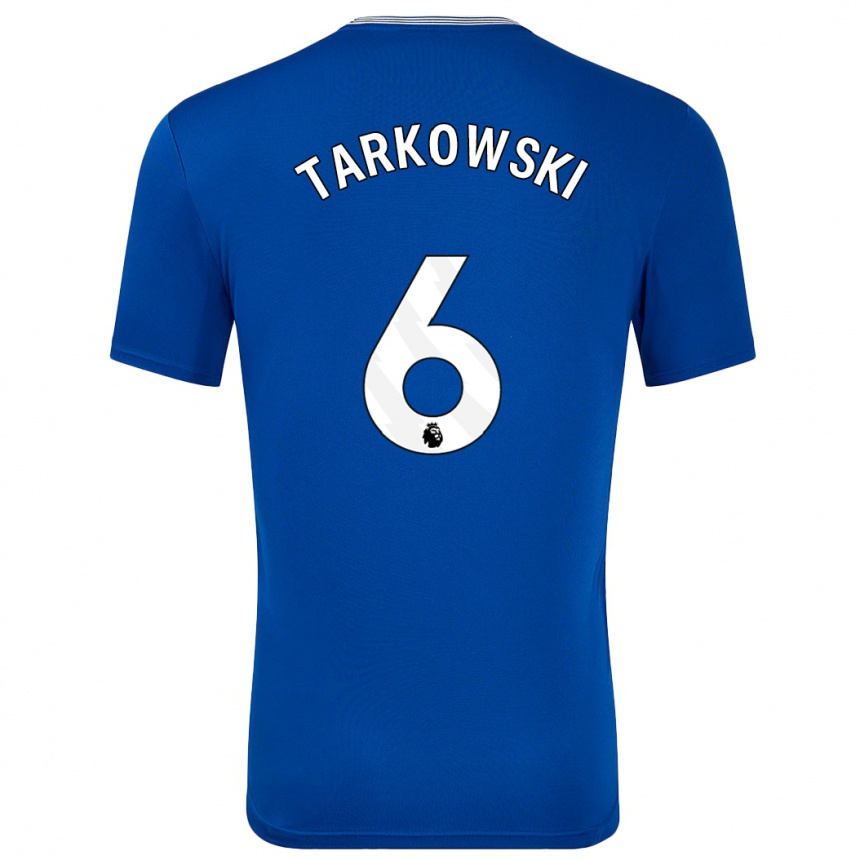 Niño Fútbol Camiseta James Tarkowski #6 Azul Con 1ª Equipación 2024/25 Argentina