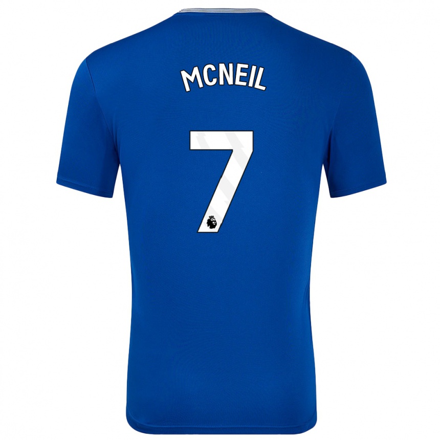 Niño Fútbol Camiseta Dwight Mcneil #7 Azul Con 1ª Equipación 2024/25 Argentina