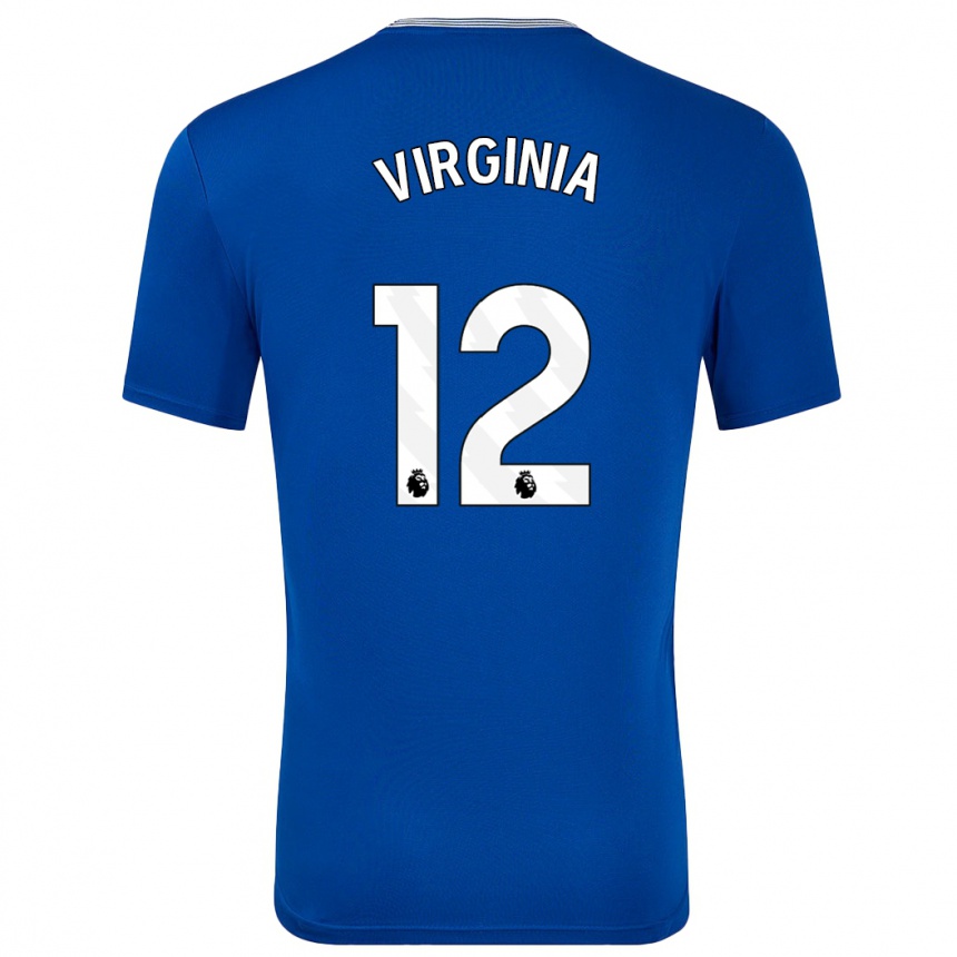 Niño Fútbol Camiseta João Virgínia #12 Azul Con 1ª Equipación 2024/25 Argentina