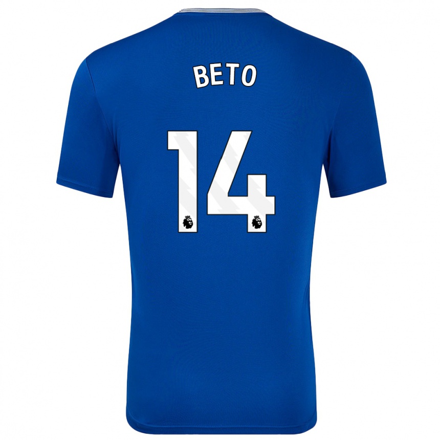 Niño Fútbol Camiseta Beto #14 Azul Con 1ª Equipación 2024/25 Argentina