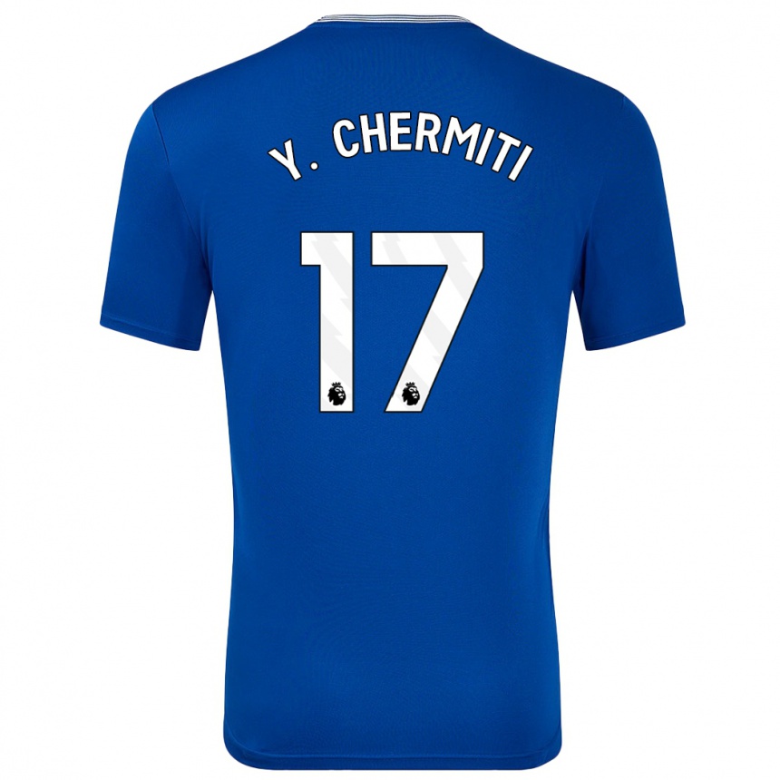 Niño Fútbol Camiseta Chermiti #17 Azul Con 1ª Equipación 2024/25 Argentina