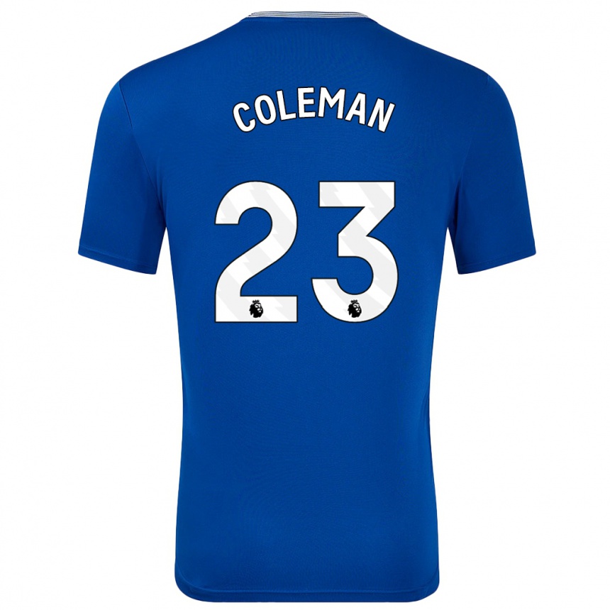 Niño Fútbol Camiseta Seamus Coleman #23 Azul Con 1ª Equipación 2024/25 Argentina