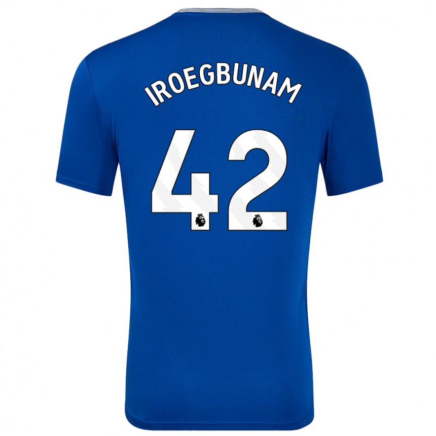 Niño Fútbol Camiseta Tim Iroegbunam #42 Azul Con 1ª Equipación 2024/25 Argentina