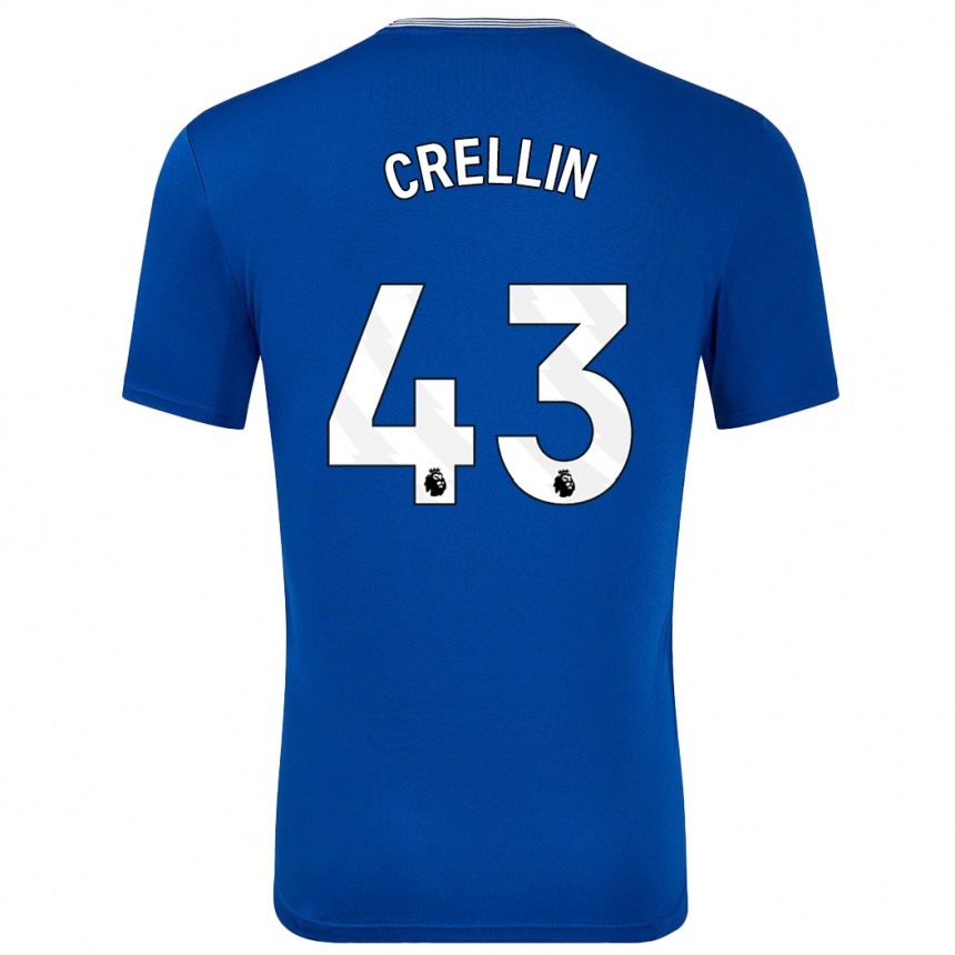 Niño Fútbol Camiseta Billy Crellin #43 Azul Con 1ª Equipación 2024/25 Argentina