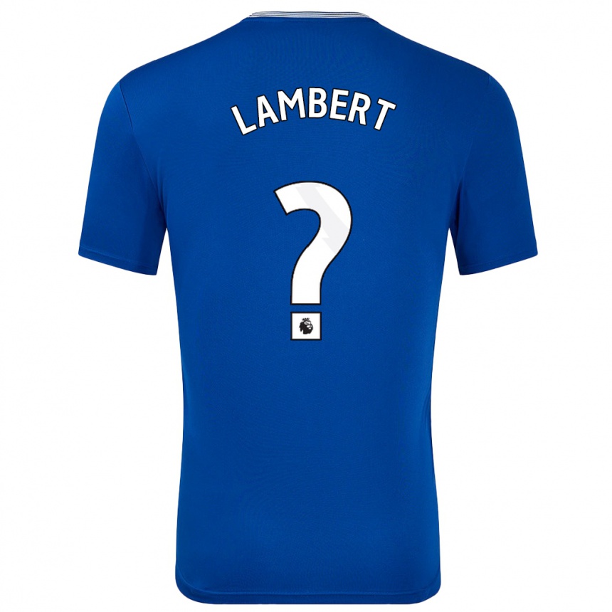 Niño Fútbol Camiseta Rocco Lambert #0 Azul Con 1ª Equipación 2024/25 Argentina