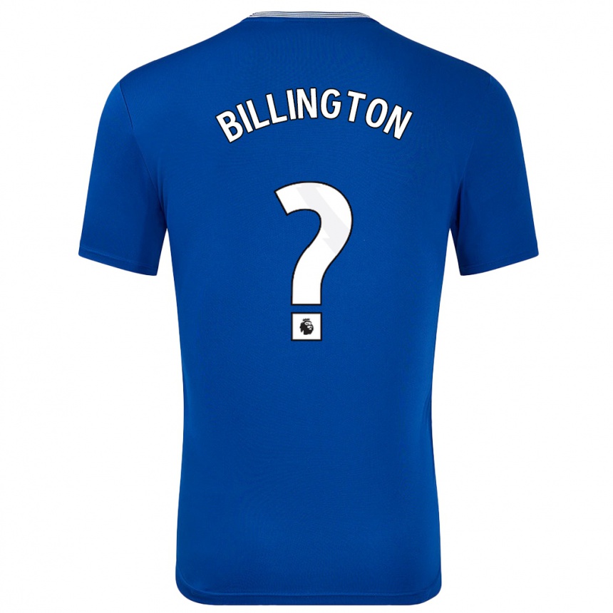 Niño Fútbol Camiseta Harvey Billington #0 Azul Con 1ª Equipación 2024/25 Argentina