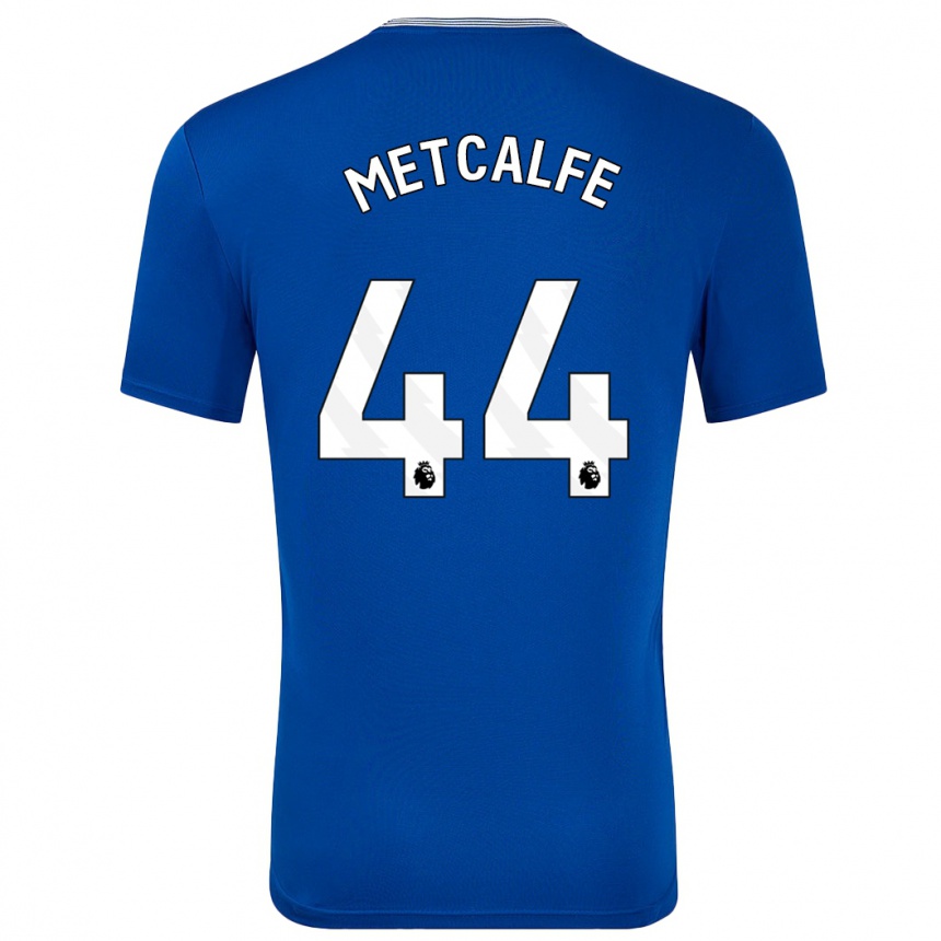 Niño Fútbol Camiseta Jenson Metcalfe #44 Azul Con 1ª Equipación 2024/25 Argentina