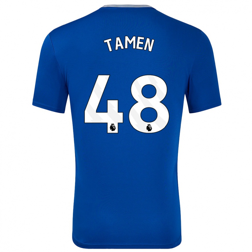 Niño Fútbol Camiseta William Tamen #48 Azul Con 1ª Equipación 2024/25 Argentina