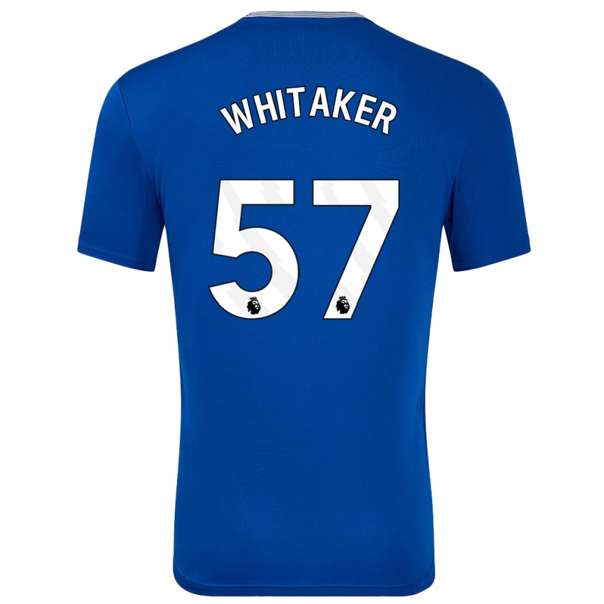 Niño Fútbol Camiseta Charlie Whitaker #57 Azul Con 1ª Equipación 2024/25 Argentina