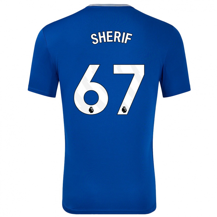 Niño Fútbol Camiseta Martin Sherif #67 Azul Con 1ª Equipación 2024/25 Argentina