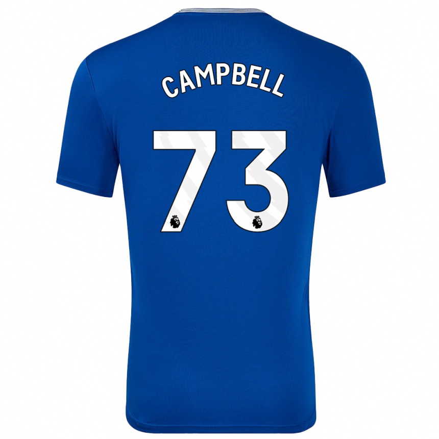 Niño Fútbol Camiseta Elijah Campbell #73 Azul Con 1ª Equipación 2024/25 Argentina