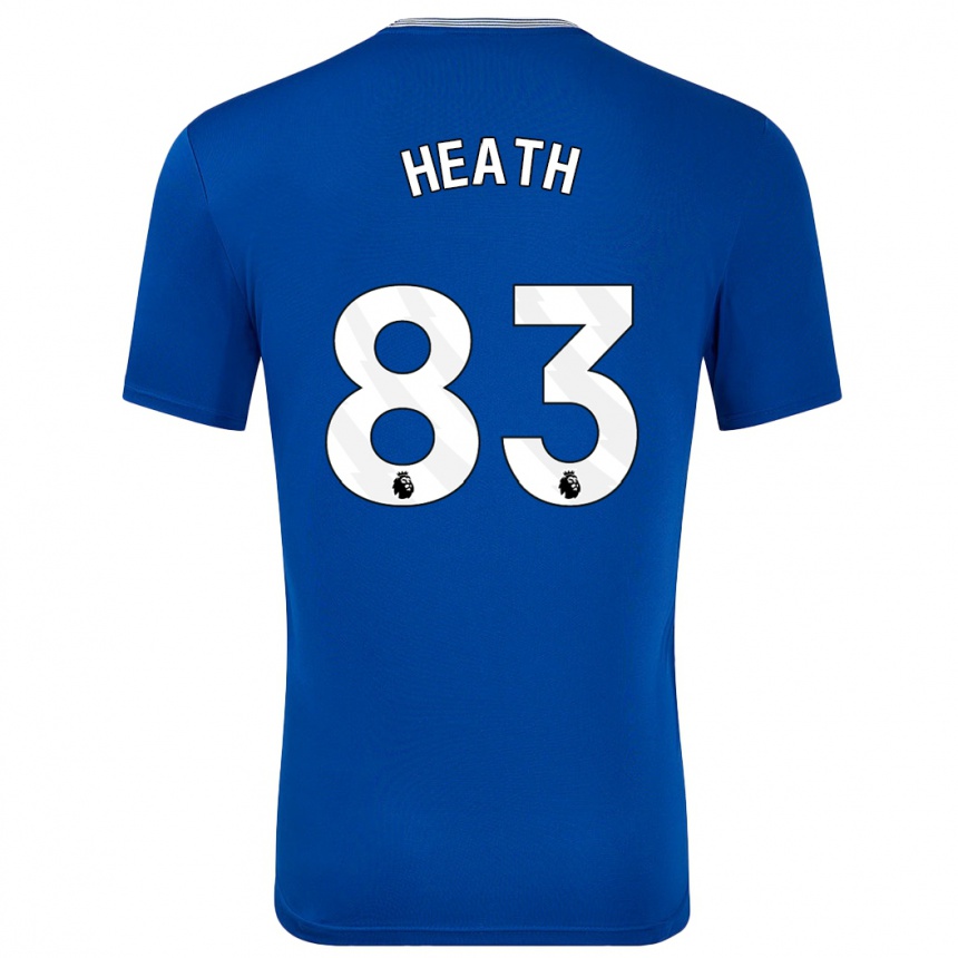 Niño Fútbol Camiseta Isaac Heath #83 Azul Con 1ª Equipación 2024/25 Argentina