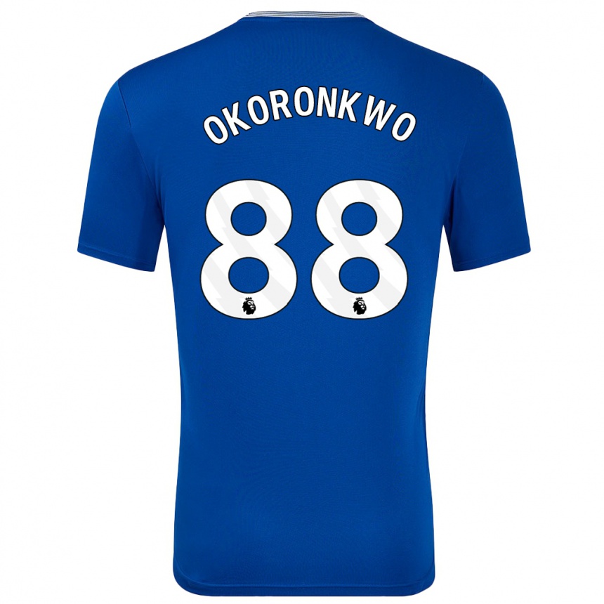 Niño Fútbol Camiseta Francis Okoronkwo #88 Azul Con 1ª Equipación 2024/25 Argentina