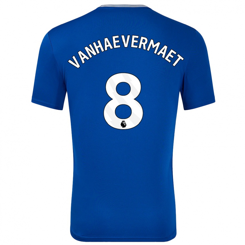 Niño Fútbol Camiseta Justine Vanhaevermaet #8 Azul Con 1ª Equipación 2024/25 Argentina