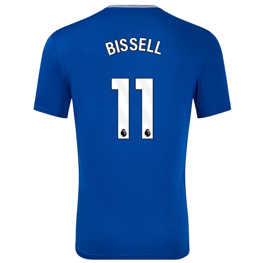 Niño Fútbol Camiseta Emma Bissell #11 Azul Con 1ª Equipación 2024/25 Argentina