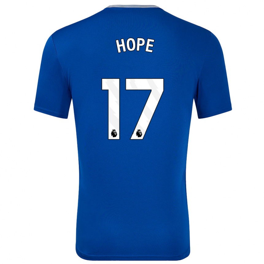 Niño Fútbol Camiseta Lucy Hope #17 Azul Con 1ª Equipación 2024/25 Argentina