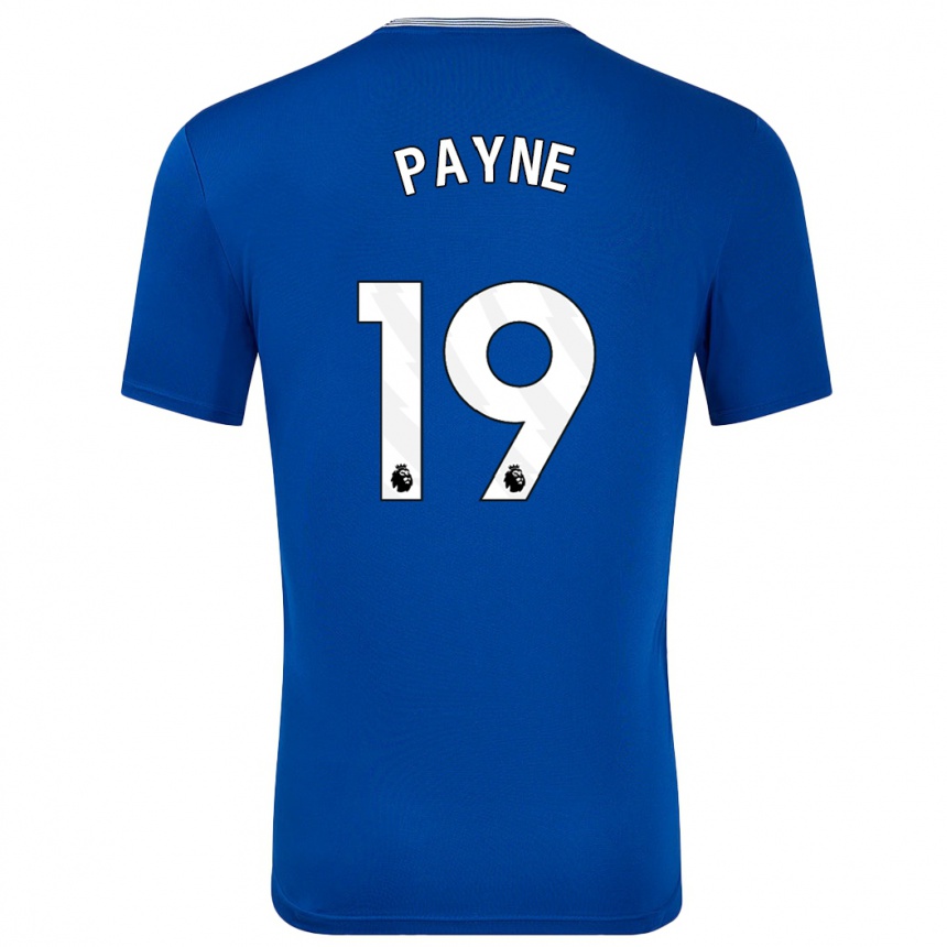 Niño Fútbol Camiseta Heather Payne #19 Azul Con 1ª Equipación 2024/25 Argentina