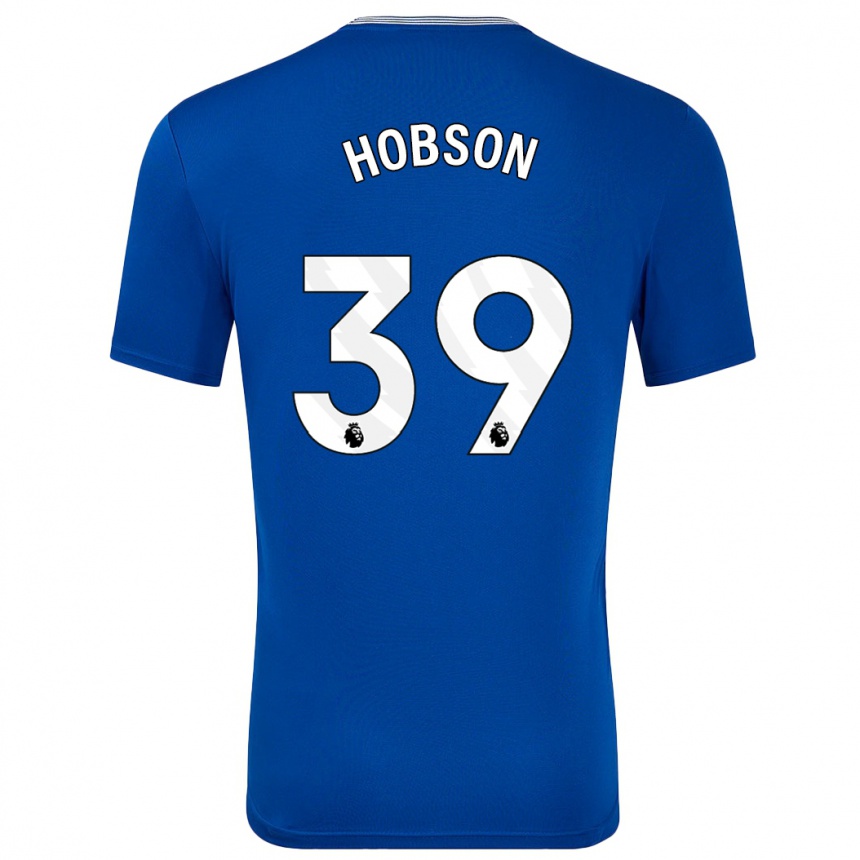 Niño Fútbol Camiseta Issy Hobson #39 Azul Con 1ª Equipación 2024/25 Argentina