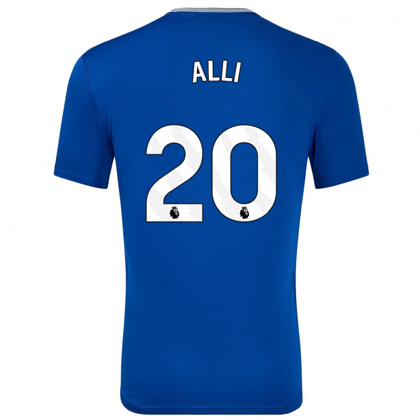 Niño Fútbol Camiseta Dele Alli #20 Azul Con 1ª Equipación 2024/25 Argentina