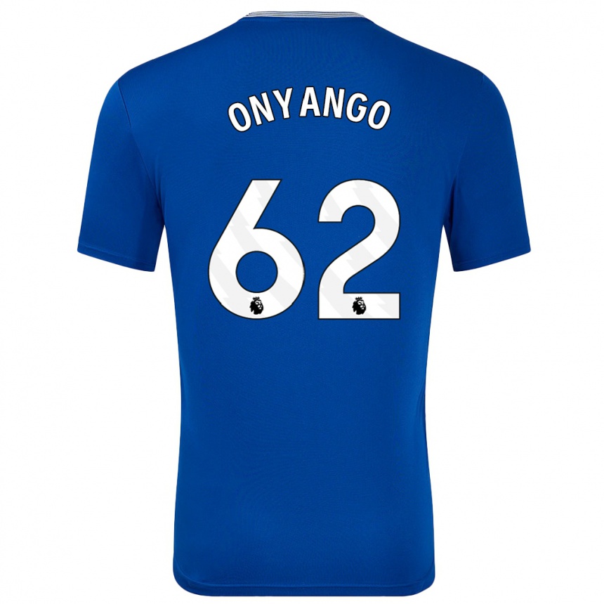 Niño Fútbol Camiseta Tyler Onyango #62 Azul Con 1ª Equipación 2024/25 Argentina