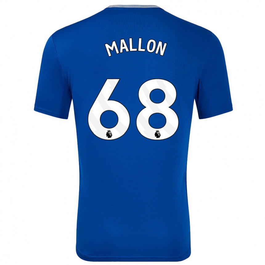 Niño Fútbol Camiseta Mathew Mallon #68 Azul Con 1ª Equipación 2024/25 Argentina