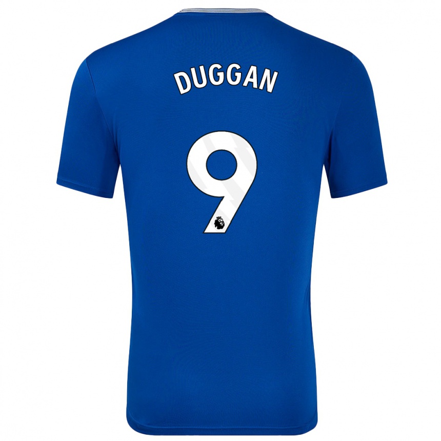 Niño Fútbol Camiseta Toni Duggan #9 Azul Con 1ª Equipación 2024/25 Argentina