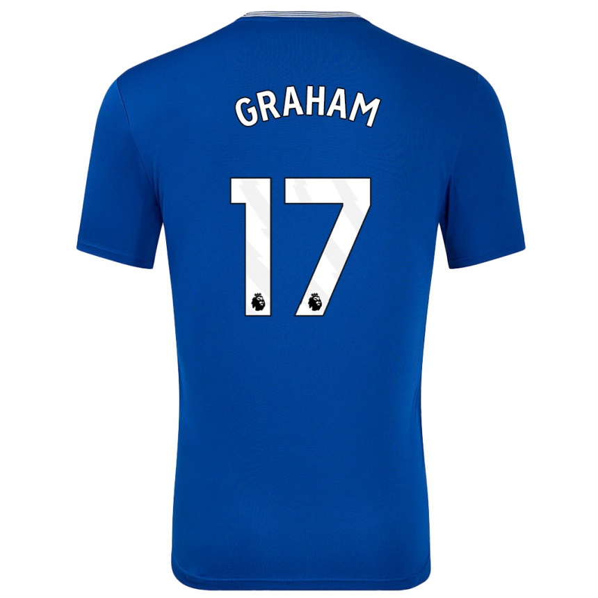 Niño Fútbol Camiseta Lucy Graham #17 Azul Con 1ª Equipación 2024/25 Argentina