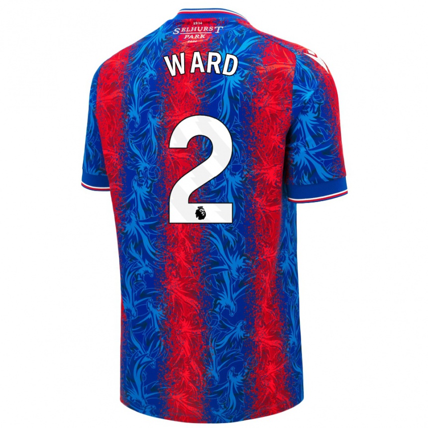 Niño Fútbol Camiseta Joel Ward #2 Rayas Rojas Y Azules 1ª Equipación 2024/25 Argentina