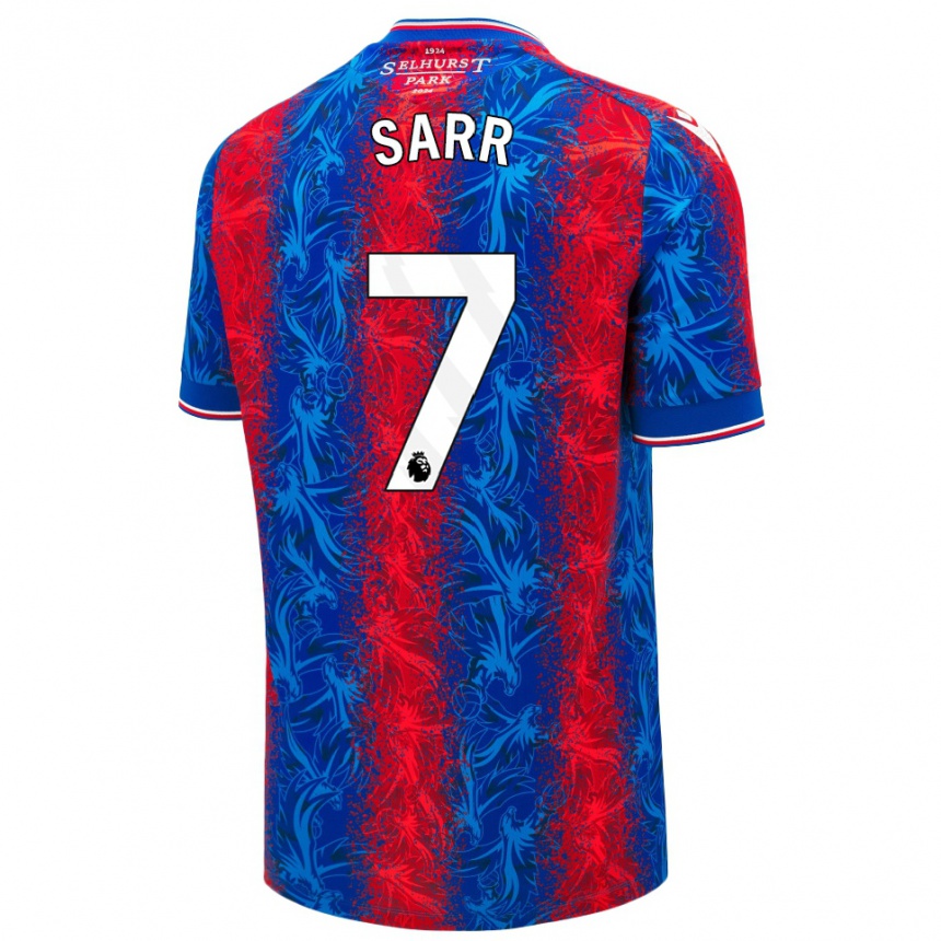 Niño Fútbol Camiseta Ismaïla Sarr #7 Rayas Rojas Y Azules 1ª Equipación 2024/25 Argentina