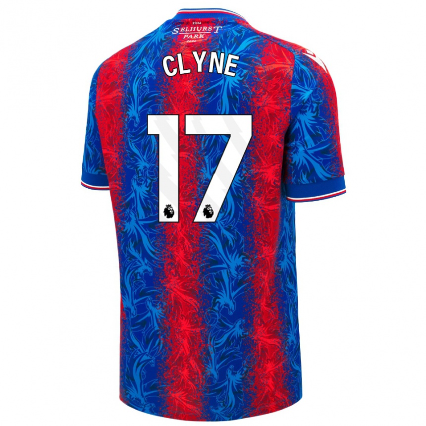 Niño Fútbol Camiseta Nathaniel Clyne #17 Rayas Rojas Y Azules 1ª Equipación 2024/25 Argentina