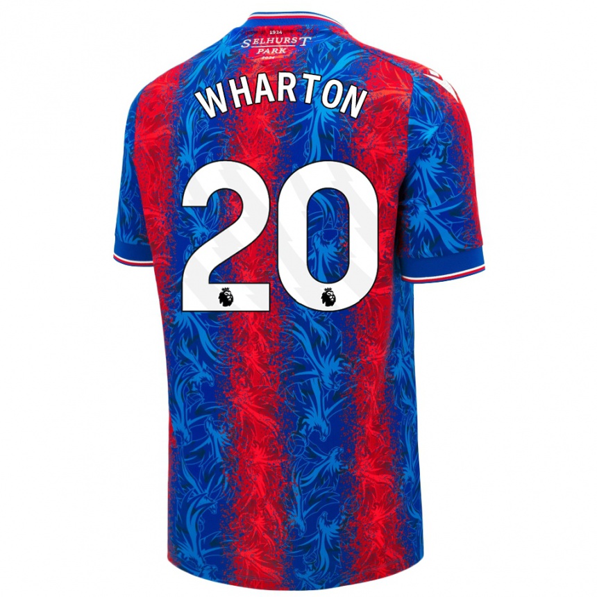 Niño Fútbol Camiseta Adam Wharton #20 Rayas Rojas Y Azules 1ª Equipación 2024/25 Argentina