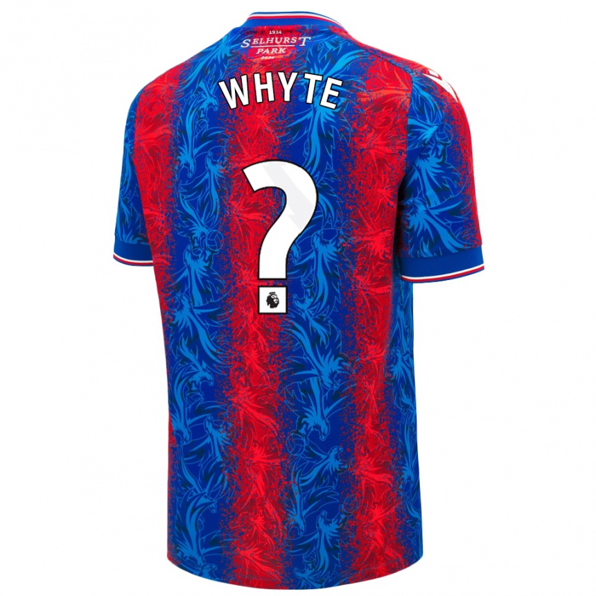 Niño Fútbol Camiseta Tyler Whyte #0 Rayas Rojas Y Azules 1ª Equipación 2024/25 Argentina