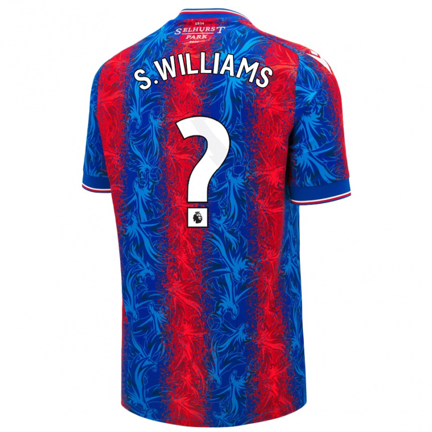 Niño Fútbol Camiseta Seb Williams #0 Rayas Rojas Y Azules 1ª Equipación 2024/25 Argentina