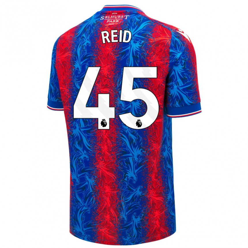 Niño Fútbol Camiseta Dylan Reid #45 Rayas Rojas Y Azules 1ª Equipación 2024/25 Argentina